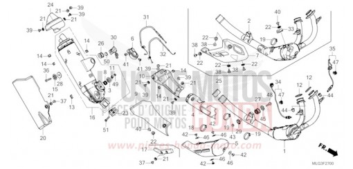 SILENCIEUX D'ECHAPPEMENT CRF1100A2N de 2022